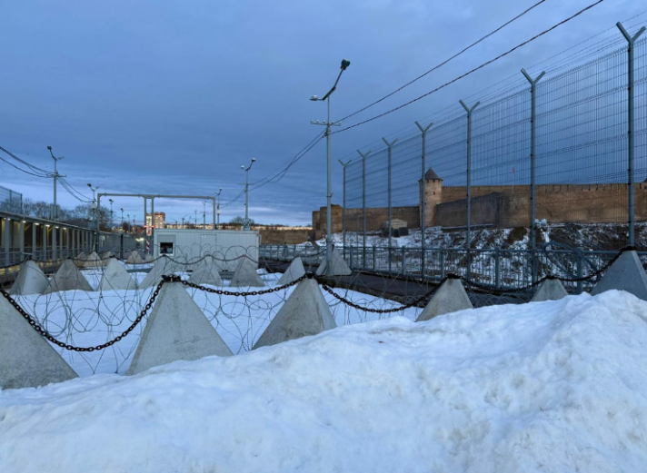 Photo of a border crossing in Estonia
