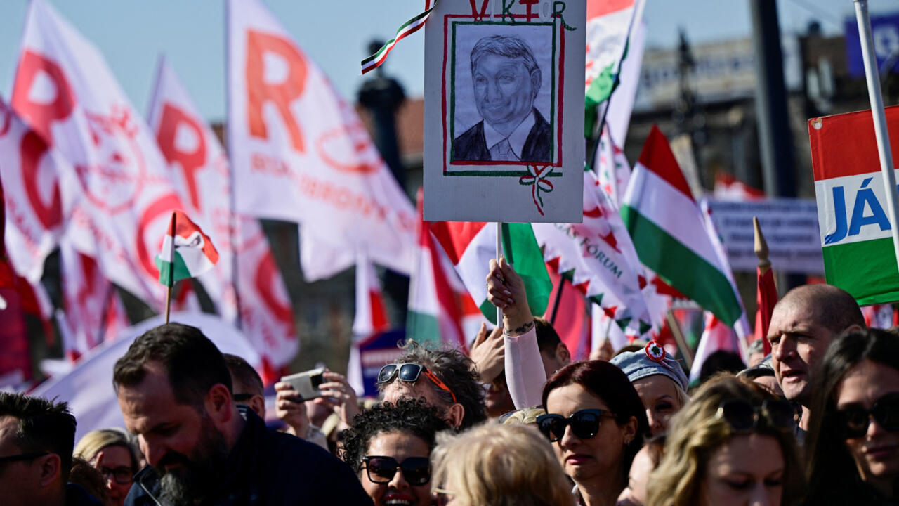 Peter Magyar, leader of the opposition Tisza party, attends the Hungary
