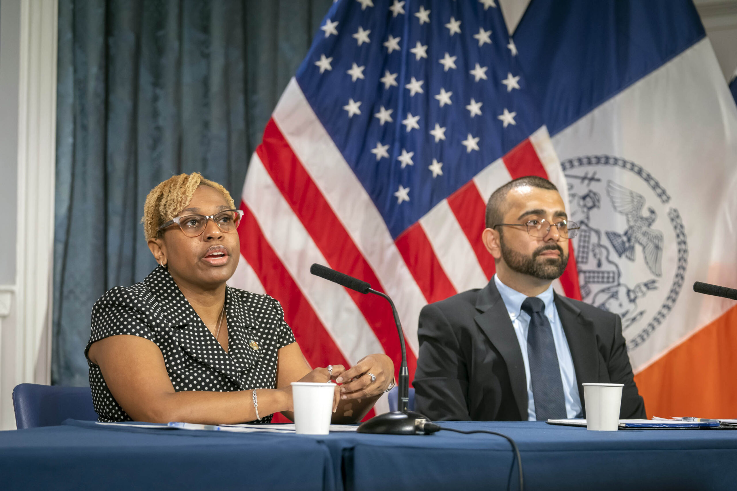 Hassan Naveed (right), former director of New York City