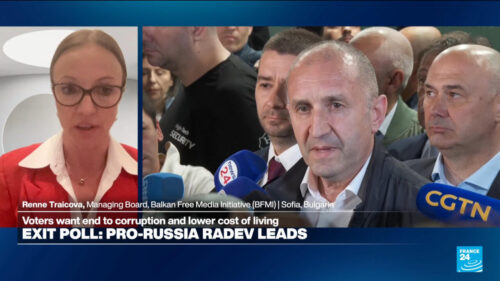 Bulgaria’s pro-Russian former president takes strong lead