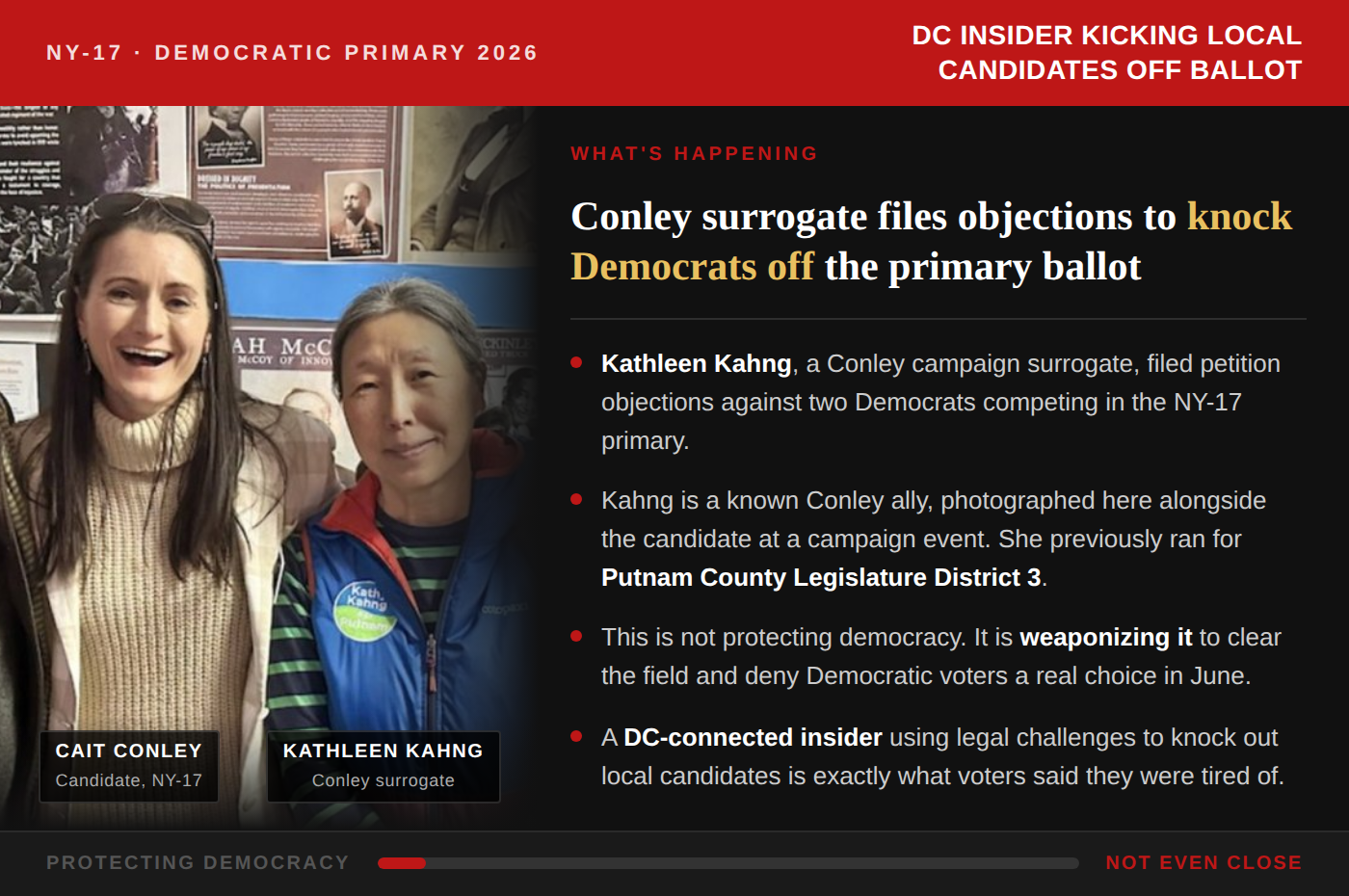The text message that was apparently sent by Republican Rep. Mike Lawler to Democrats included this image.