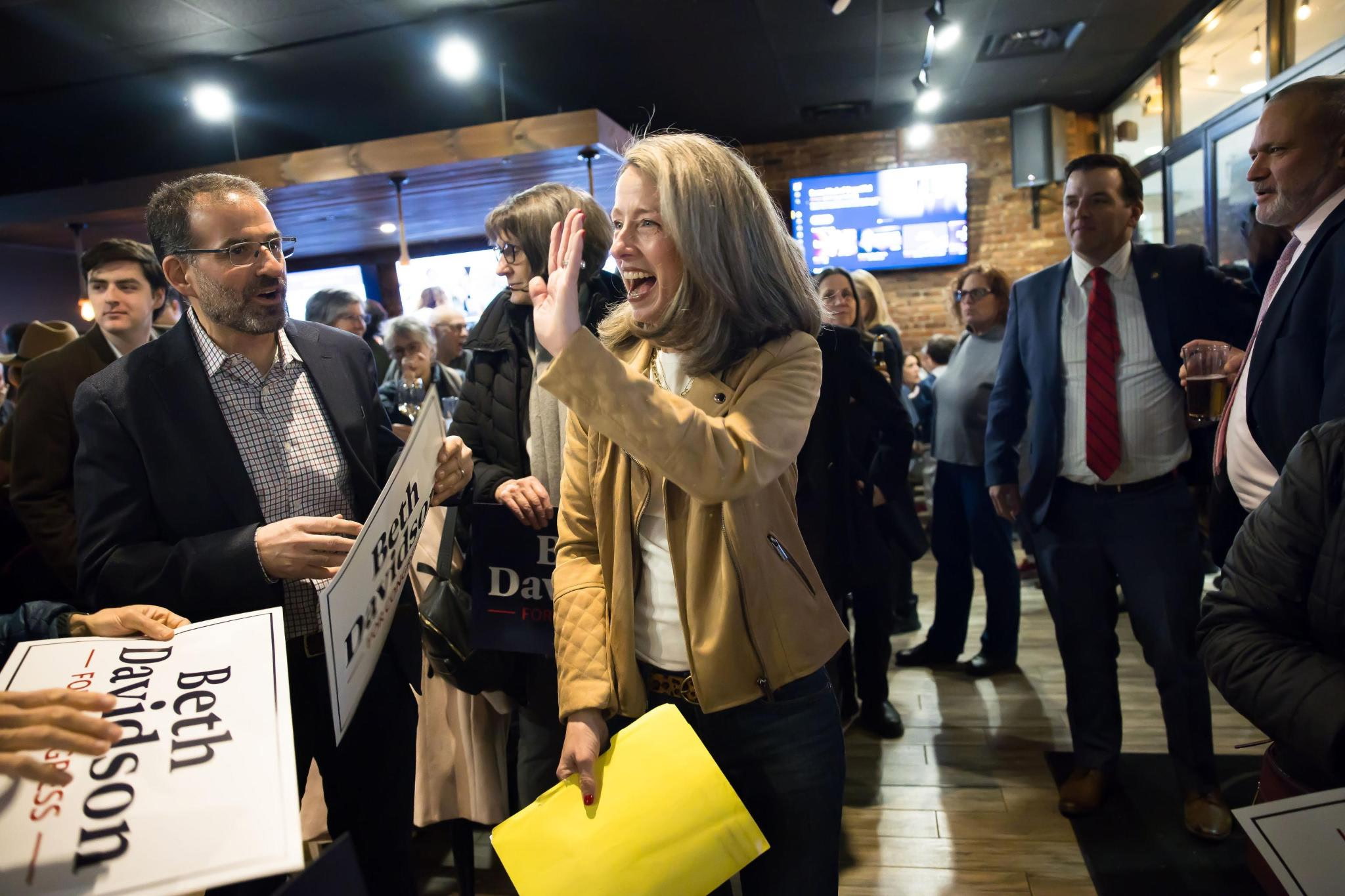 Beth Davidson, who is running to represent New York's 17th Congressional District, opposes congressional term limits despite campaign website language supporting them.