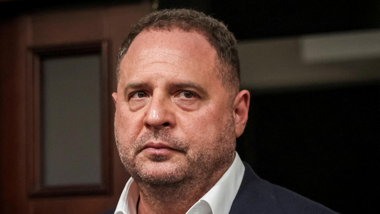 Former Head of the Presidential Office Andriy Yermak appears at court for a hearing in Kyiv, Ukraine.