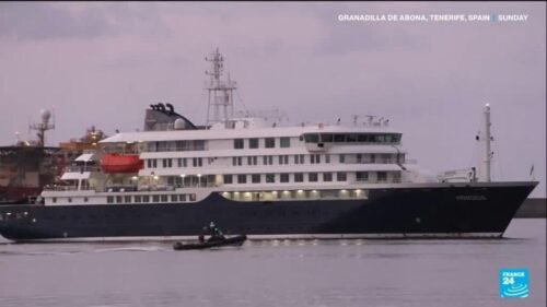 Hantavirus-hit cruise ship arrives at Tenerife in Spain’s Canary Islands