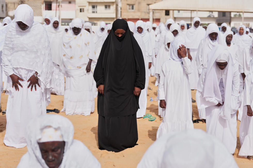 Women celebrating the Muslim holiday of Eid al-Adha in the Yoff neighborhood of Dakar, Senegal, on May 28, 2026.