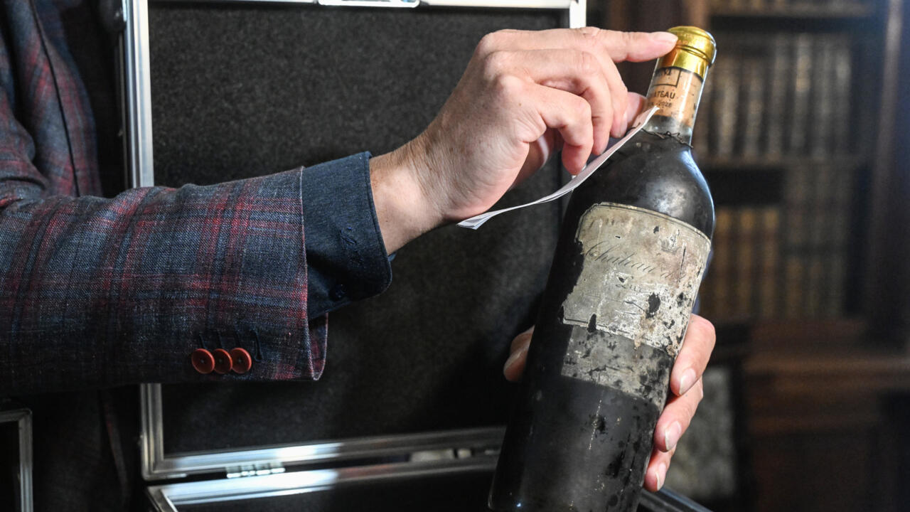 The wine is part of a collection of over 130 bottles that the castle plans to put on display