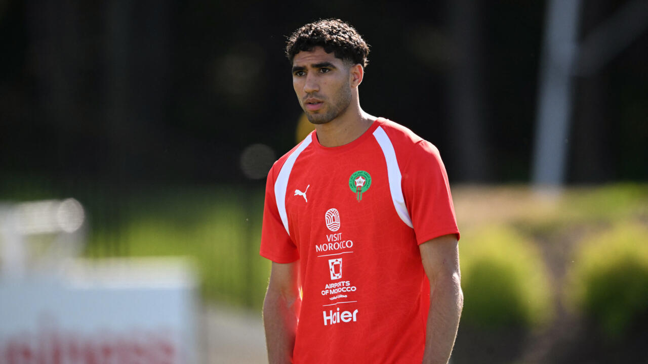 File photo of Moroccan footballer Achraf Hakimi taken during the FIFA World Cup 2026 Group C match on June 13, 2026.