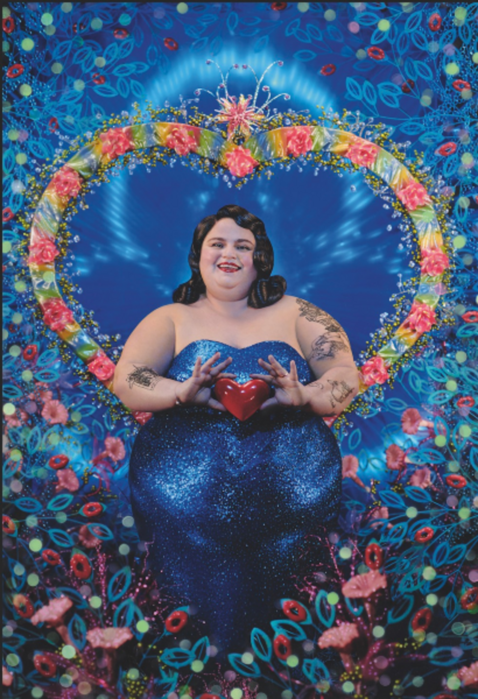 "La dame de cœur", l'affiche officielle de Nuit Blanche 2026, réalisée par les artistes français Pierre et Gilles.