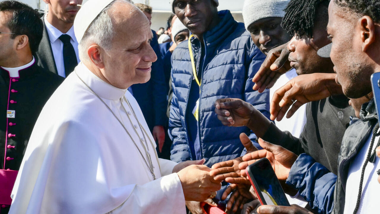 The US-born pope said