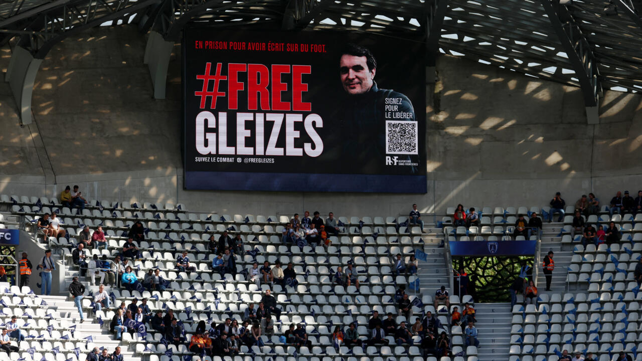 French football journalist Christophe Gleizes has been sentenced to seven years in prison