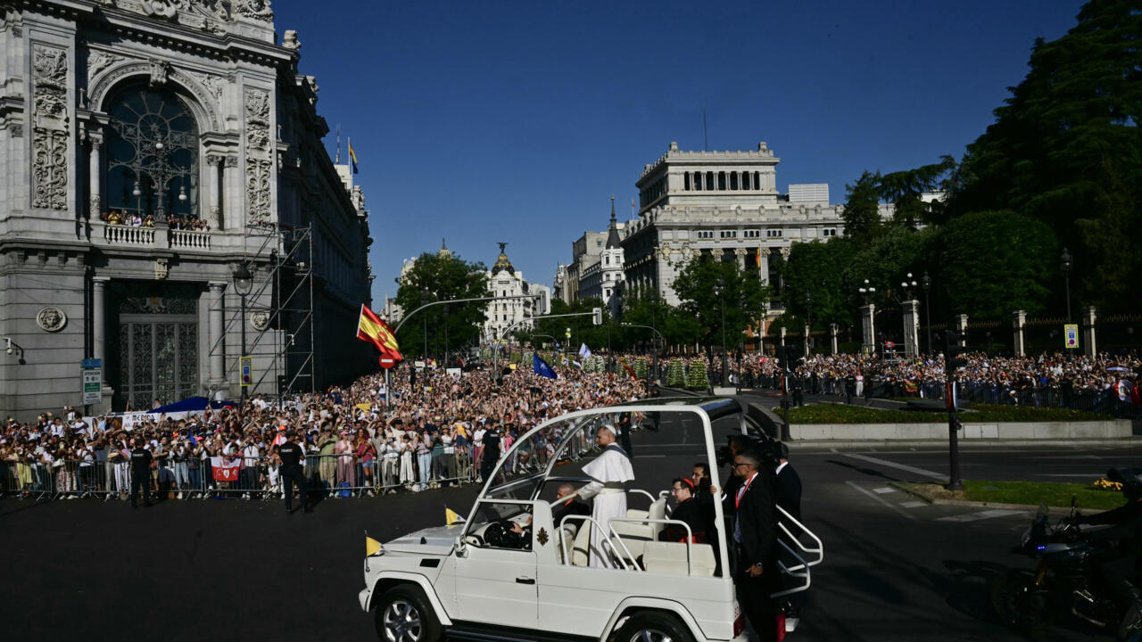 The mass comes on day two of Pope Leo