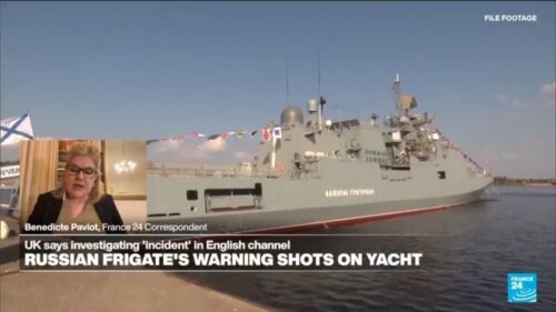 Russian warship fires ‘warning shots’ at UK yacht in Channel