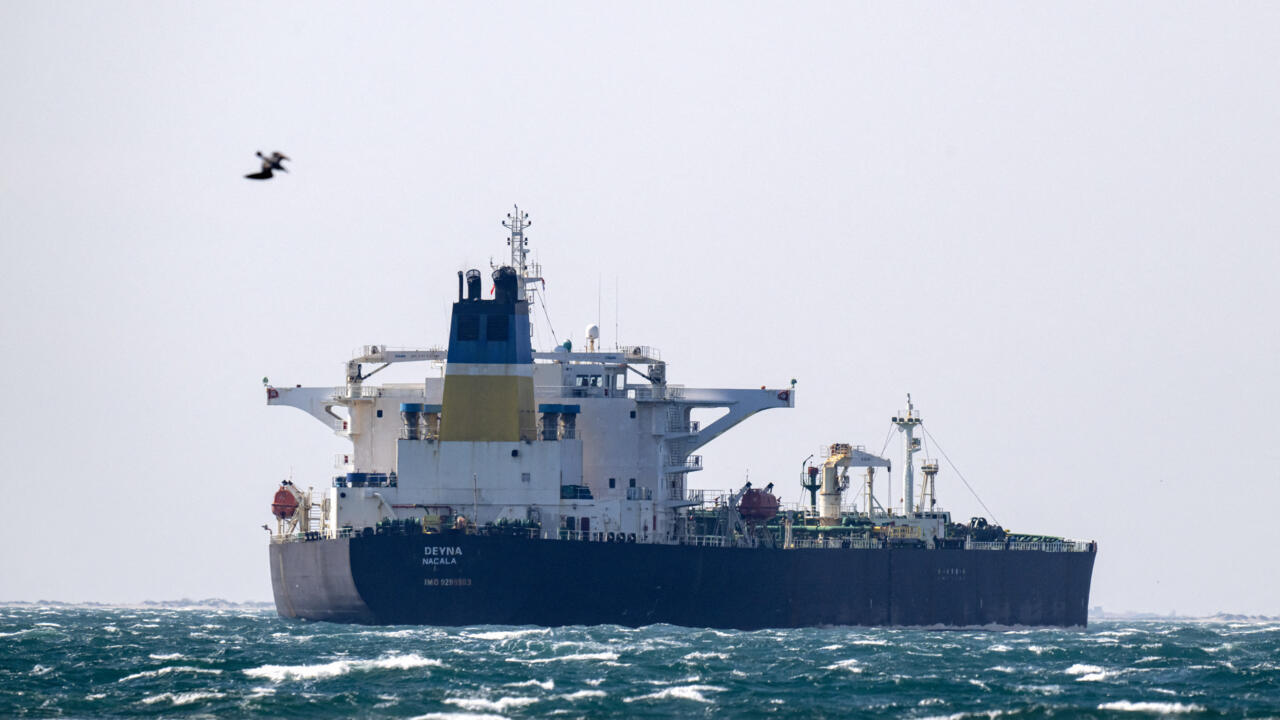 The SMYRTOS oil tanker, part of the Russian shadow fleet, was intercepted in the English Channel on Sunday June 14, 2026.