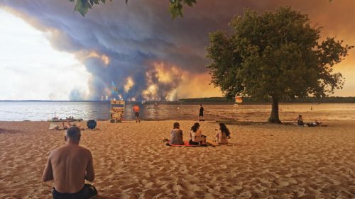 The week in pictures: Wildfires rage in Europe, youth protests rock India and UK names new PM