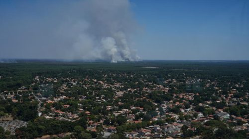 Live: Massive wildfire in southwest France ‘remains under control’