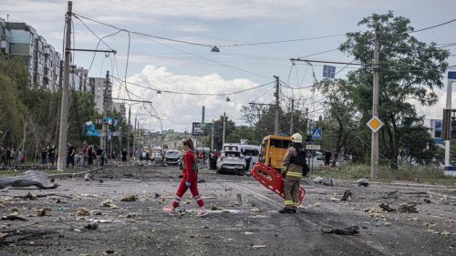 Overnight Russian missile and drone strikes on Ukraine kill six, officials say