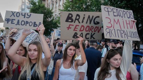 Ukraine plunges into political crisis as anger over defence minister’s dismissal grows