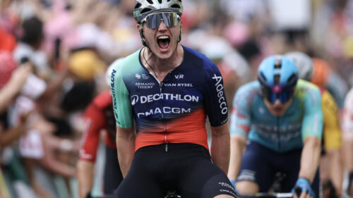 Dutch debutant Olav Kooij wins Tour de France 5th stage in chaotic sprint finish
