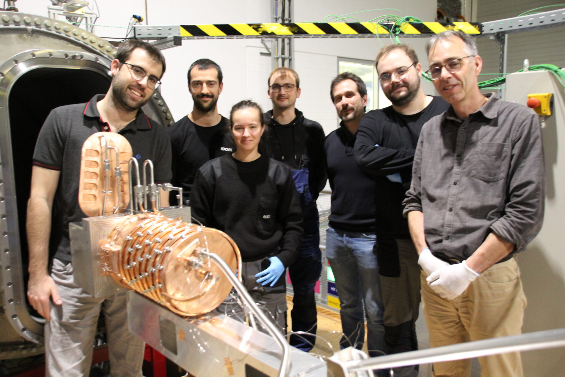 A moment during radio frequency tests at MISTRAL, at the Max Planck Institute for Plasma Physics (IPP) in 2025. ©F4E