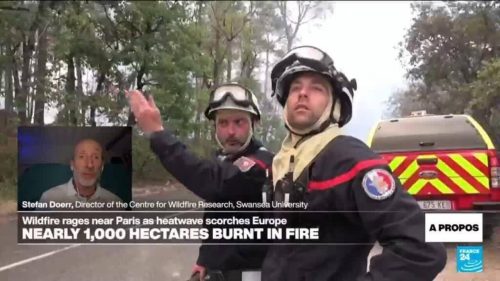 ‘We will never eliminate the risk of fire completely’, expert says as wildfire rages south of Paris