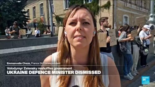 Protests erupt in Ukraine as Zelensky removes defence minister, ‘his most popular’