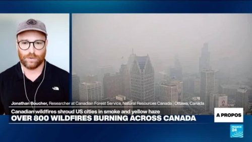 Canadian wildfire sends hazardous smoke spewing into US