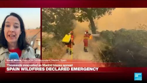 ‘It smells of burning’: Thousands evacuated as wildfires rage around Madrid