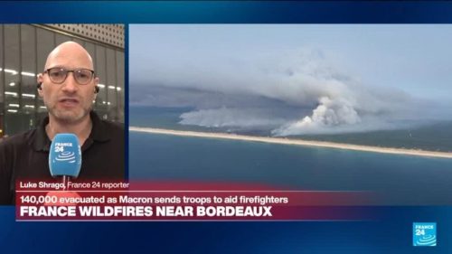 Unprecedented fires in France: Southwest France battles two wildfires