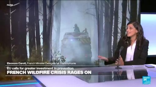 As France battles unprecedented wildfires, Caroit urges collective global action on climate change