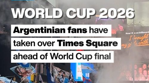 World Cup 2026: Argentinian fans have taken over Times Square