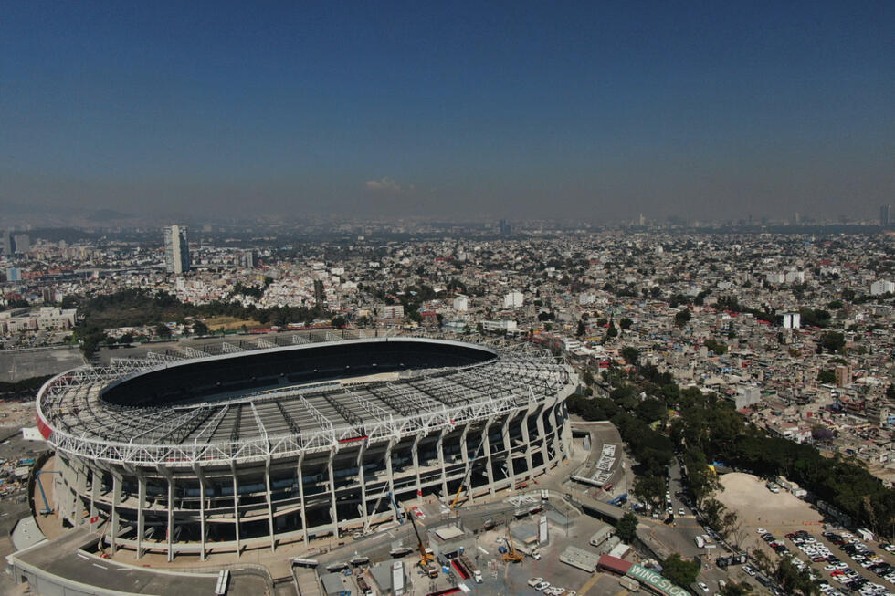 The Estadio Azteca in Mexico City photographed on March 3, 2026