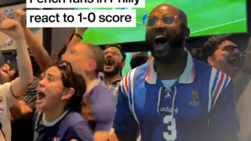 France-Paraguay : French fans in Philly react to 1-0 score