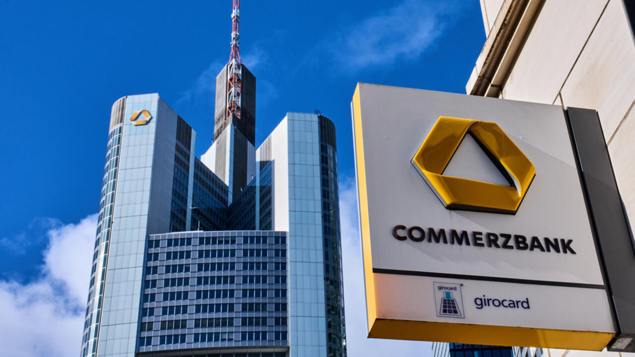 The Commerzbank is pictured in Frankfurt, Germany, Monday, March 16, 2026.