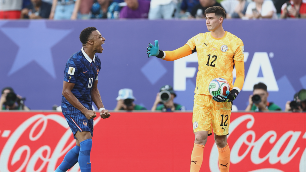 Mbappé penalty Paraguay use rowdy tactics