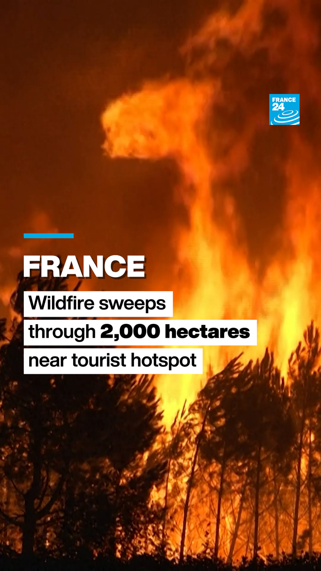 France : Wildfire sweeps through 2,000 hectares near tourist hotspot