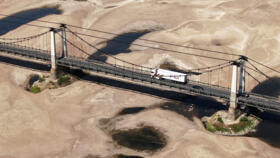 Sandbanks of the Loire River pictured in Montjean-sur-Loire on July 9 amid a worsening drought as France sizzled under yet another heatwave this week.