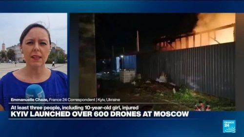 Back-to-back Russian drone strikes kill 14 people in Ukraine shopping centre
