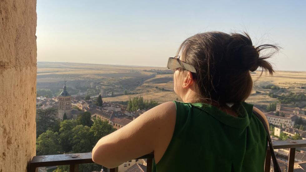 Michelle, from Malmö in Sweden, was glad she chose Spain over Iceland, where thick clouds frustrated visitors who were hoping to witness the total solar eclipse.